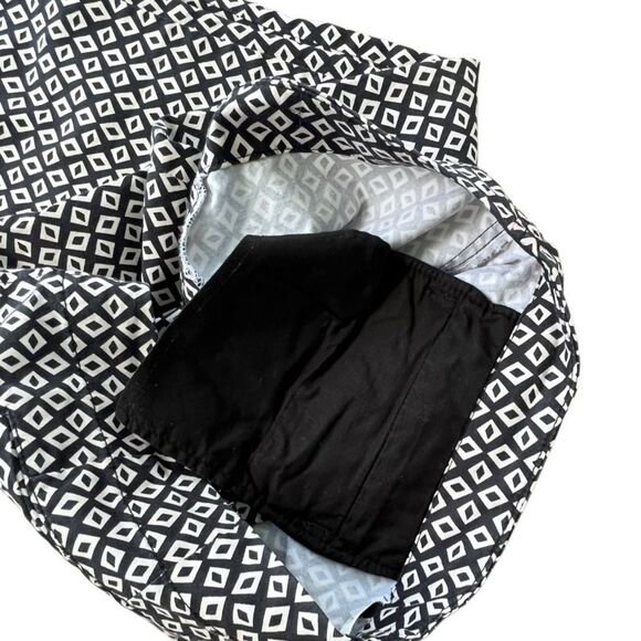 Cabi Black White Geometric Print Ankle Pants Size 8 - Picture 6 of 10